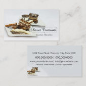 Carte De Visite Gourmet Chocolats/Sweets Creations/Chocalatie (Devant / Derrière)