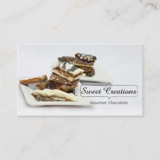 Carte De Visite Gourmet Chocolats/Sweets Creations/Chocalatie (Devant)