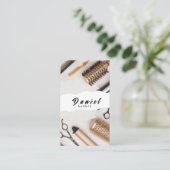 Carte De Visite Gourus de cheveux - Montrer votre artisanat dans c (Debout devant)