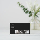 Carte De Visite Goutte argent noir (Debout devant)
