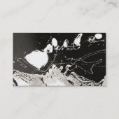 Carte De Visite Goutte argent noir (Dos)