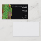 Carte De Visite Gouttelette d'eau sur le feuillage de cyprès (Devant / Derrière)