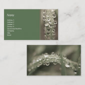 Carte De Visite Gouttelettes (Devant / Derrière)