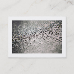 Carte De Visite Gouttelettes d'eau sur verre 02 (borduré)