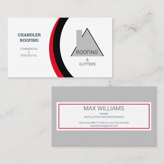 Carte De Visite Goutter et toiture (Devant / Derrière)