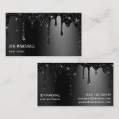 carte de visite gouttes de parties scintillant noi (Devant / Derrière)
