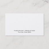 Carte De Visite Gouttes d'eau (Dos)