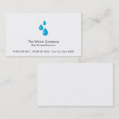 Carte De Visite Gouttes d'eau (Devant / Derrière)