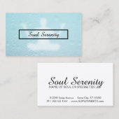 Carte De Visite gouttes d'eau méditation (Devant / Derrière)