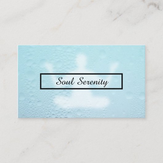 Carte De Visite gouttes d'eau méditation (Devant)