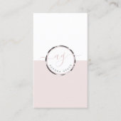 Carte De Visite Grace argentée blanche verticale (Devant)