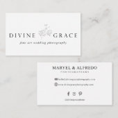 Carte De Visite Grâce divine (Devant / Derrière)