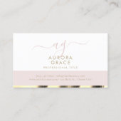Carte De Visite Grace d'or blanc (Dos)