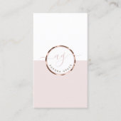 Carte De Visite Grace d'or rose blanche verticale (Devant)