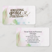 Carte De Visite Grâce Extraordinaire Comment douce le son Hymne ch (Devant / Derrière)