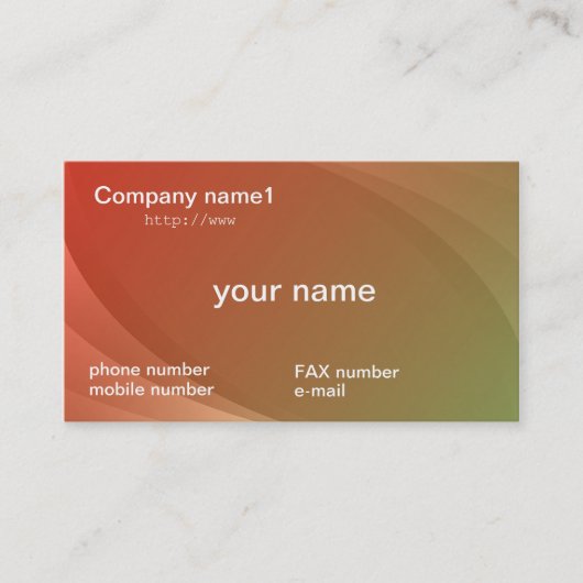 Carte De Visite gradation business cards (Devant)