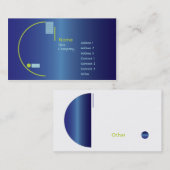 Carte De Visite Gradient bleu - affaires (Devant / Derrière)