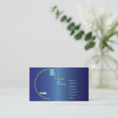 Carte De Visite Gradient bleu - affaires (Debout devant)