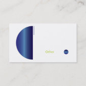 Carte De Visite Gradient bleu - affaires (Dos)