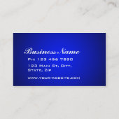 Carte De Visite Gradient bleu simple simple élégant professionnel (Dos)