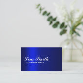 Carte De Visite Gradient bleu simple simple élégant professionnel (Debout devant)