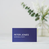 Carte De Visite Gradient bleu simple simple élégant professionnel (Debout devant)