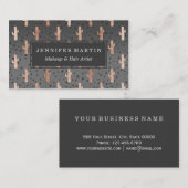 Carte De Visite Gradient chic moderne de triangles de Geo de (Devant / Derrière)