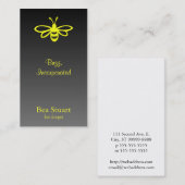 Carte De Visite Gradient d'abeille [citron] (Devant / Derrière)