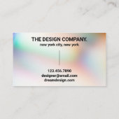 Carte De Visite Gradient de la typographie de perle (Dos)