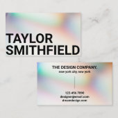 Carte De Visite Gradient de la typographie de perle (Devant / Derrière)