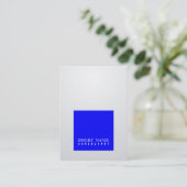 Carte De Visite Gradient moderne de carré élégant professionnel de (Debout devant)