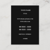 Carte De Visite Gradient moderne de rose de rayure (Dos)