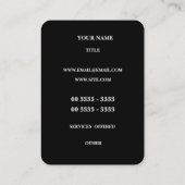 Carte De Visite Gradient moderne de rose de rayure (Dos)