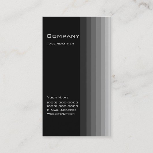 Carte De Visite Gradient noir (Devant)