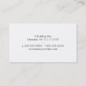 Carte De Visite Gradient Upside Downtown Horizontal Architect (Dos)
