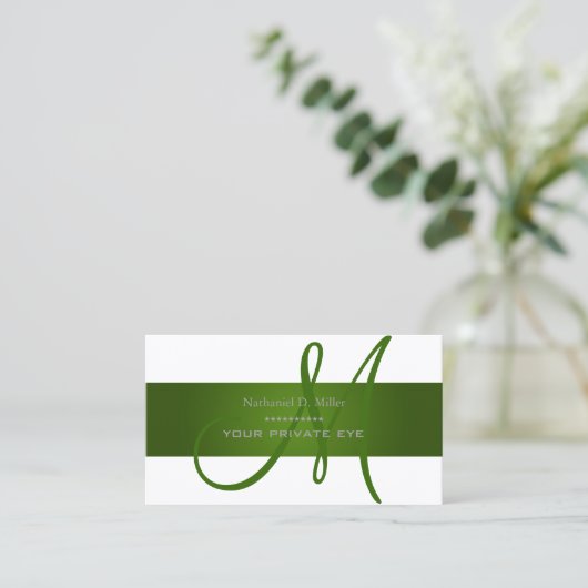 Carte De Visite Gradient vert Emerald/arrière - plan DO-IT-YOURSEL (Debout devant)