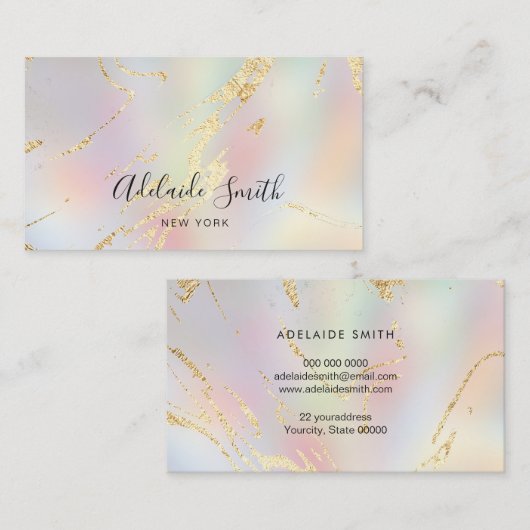 Carte De Visite gradients abstraits (Devant / Derrière)