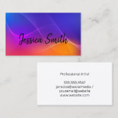 Carte De Visite Gradients créatifs colorés (Devant / Derrière)