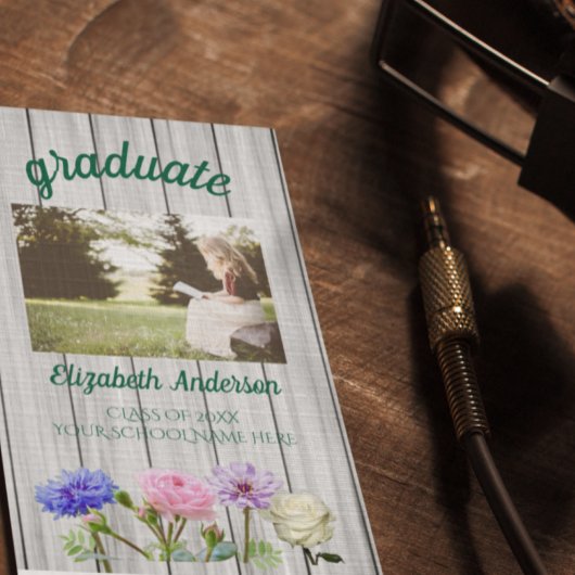 Carte De Visite Graduation Garden Party Name Card