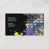Carte De Visite GRAFFITI ARTIST Party Planificateur d'événements D (Dos)