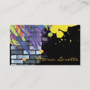 Carte De Visite GRAFFITI ARTIST Party Planificateur d'événements D