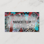 Carte De Visite Graffiti Artiste Grunge Urban Street Moderne (Dos)