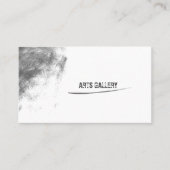 Carte De Visite Graffiti blanc clair orange chanté Qr Code (Devant)