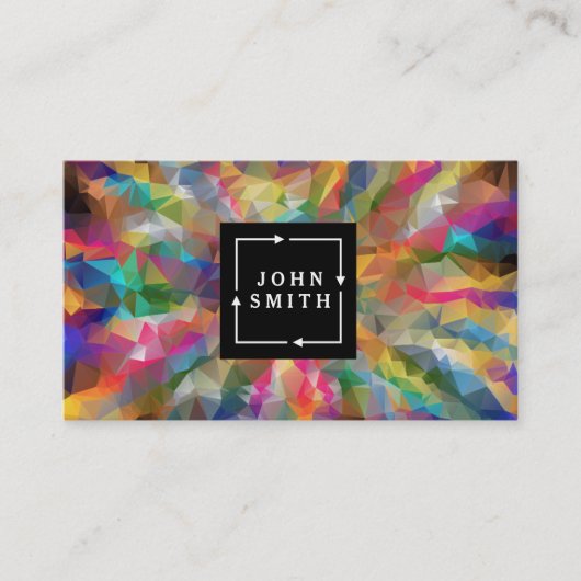 Carte De Visite Graffiti bleu moderne Cool Art Abstrait (Devant)