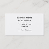 Carte De Visite Graffiti bleu moderne Cool Art Abstrait (Dos)