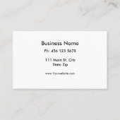 Carte De Visite Graffiti bleu moderne Cool Art Abstrait (Dos)