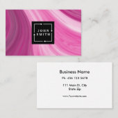 Carte De Visite Graffiti bleu moderne Cool Art Abstrait (Devant / Derrière)