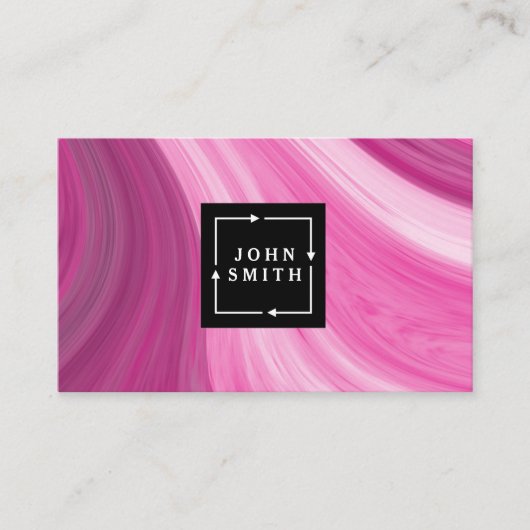 Carte De Visite Graffiti bleu moderne Cool Art Abstrait (Devant)