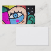 Carte De Visite Graffiti de la Reine/art occidentaux de rue (Devant / Derrière)