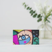 Carte De Visite Graffiti de la Reine/art occidentaux de rue (Debout devant)